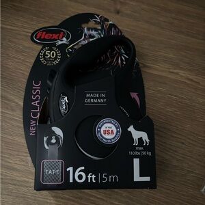 Flexi Large Black Dog Leash New